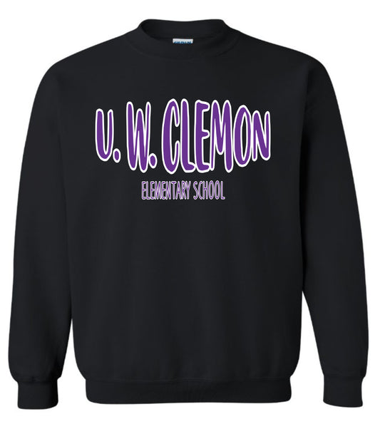 U W Clemon School Sweatshirt Black