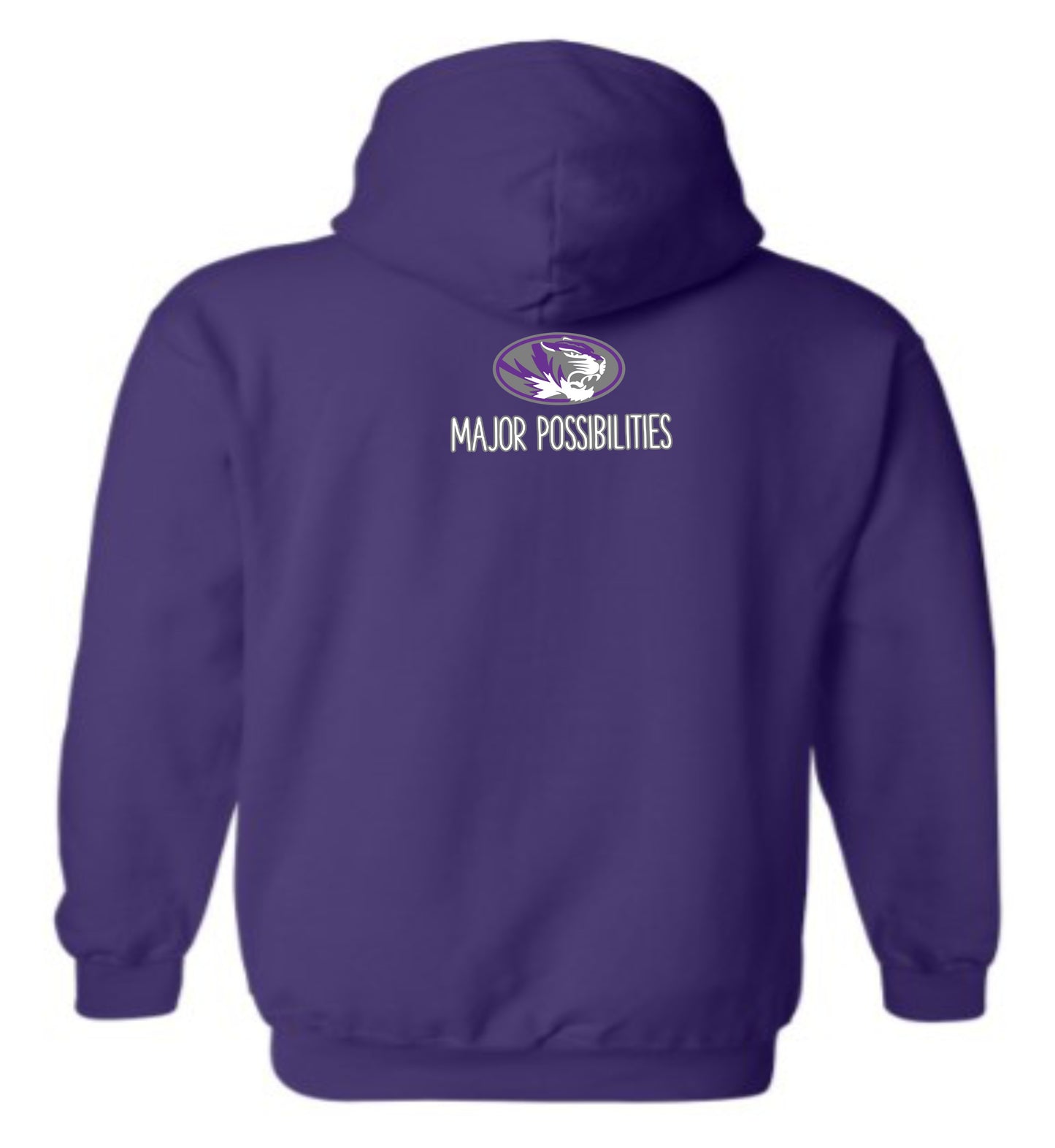 U W Clemon School Hoodie Purple