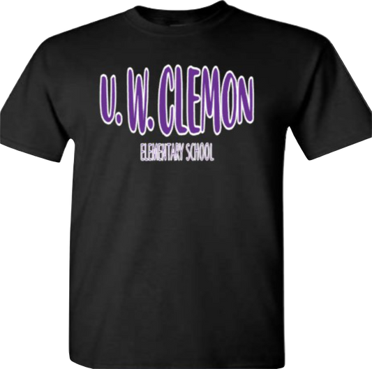 U.W Clemon School Tee Black