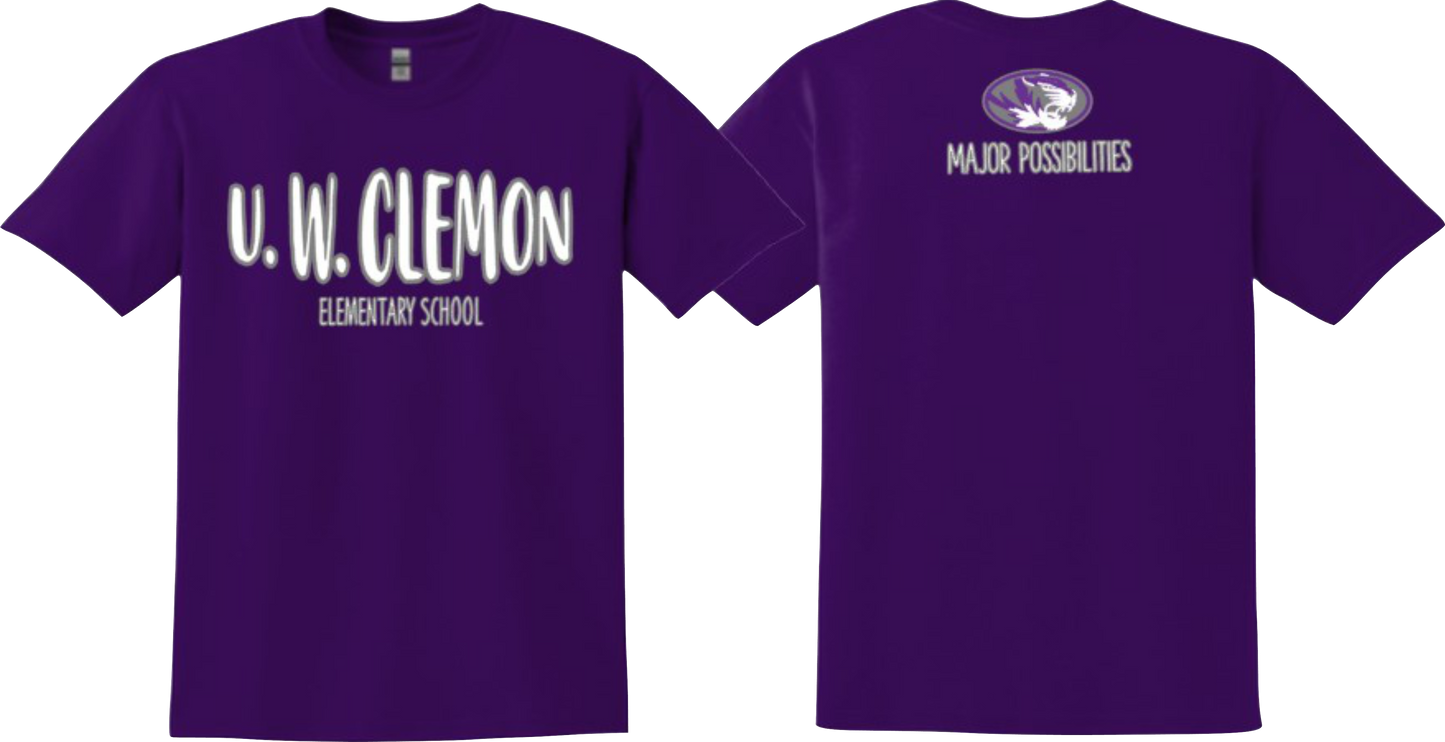 U.W Clemon School Tee Purple