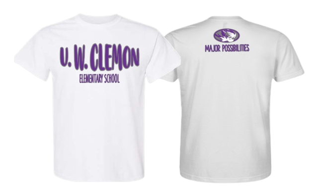 U.W Clemon School Tee White